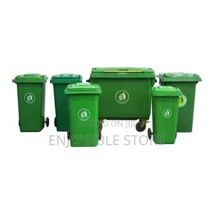 3pcscombo Set Plastic Dust Bins (1pc 120ltrs,240ltrs and 660ltrs)