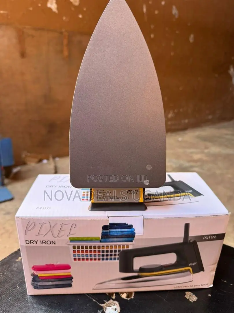 Pixel Flat Dry Iron Fast Heating Non-Stick Soleplate