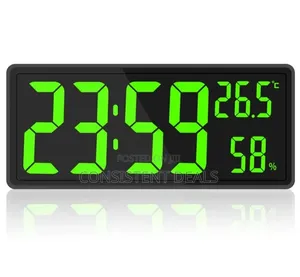 Wall Clock Indoor Temperature Humidity Electronic Clock