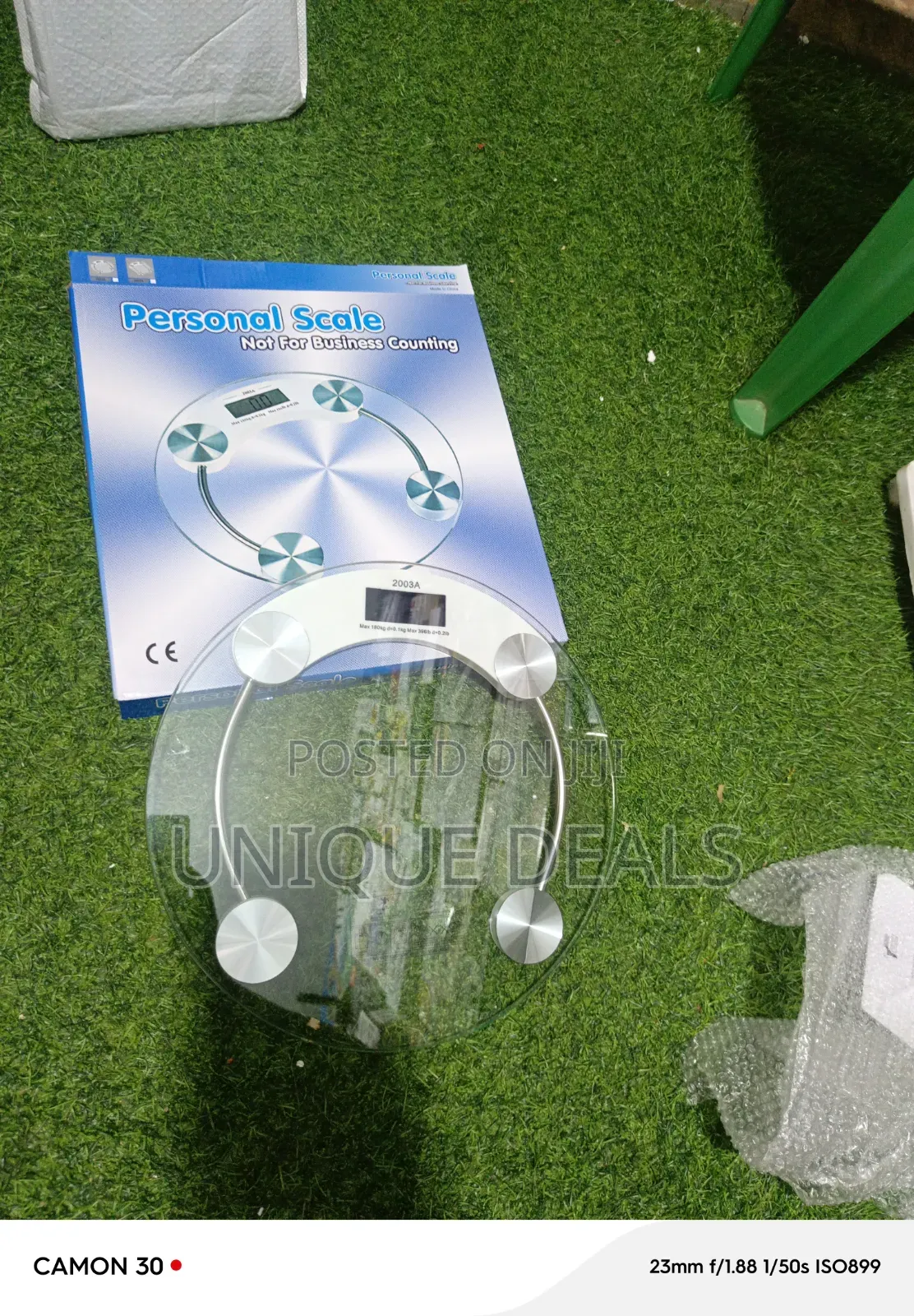 Round Glass Electronic Personal Scale