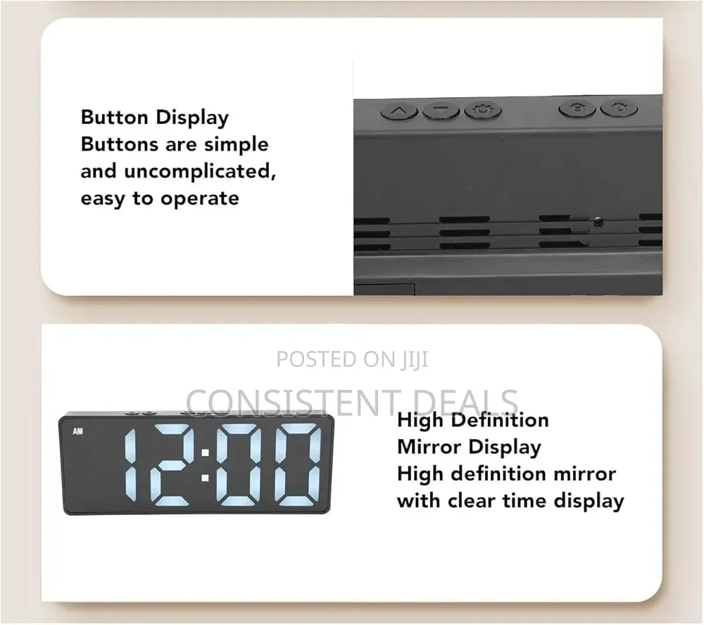 Digital Alarm Clock, Led Clock