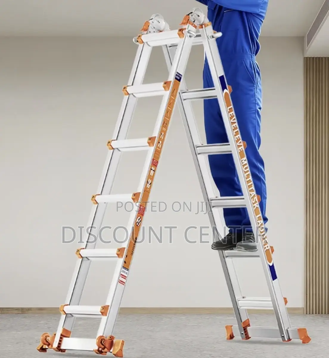 Extension Ladder With Two Stabilizer Bars 12 Steps