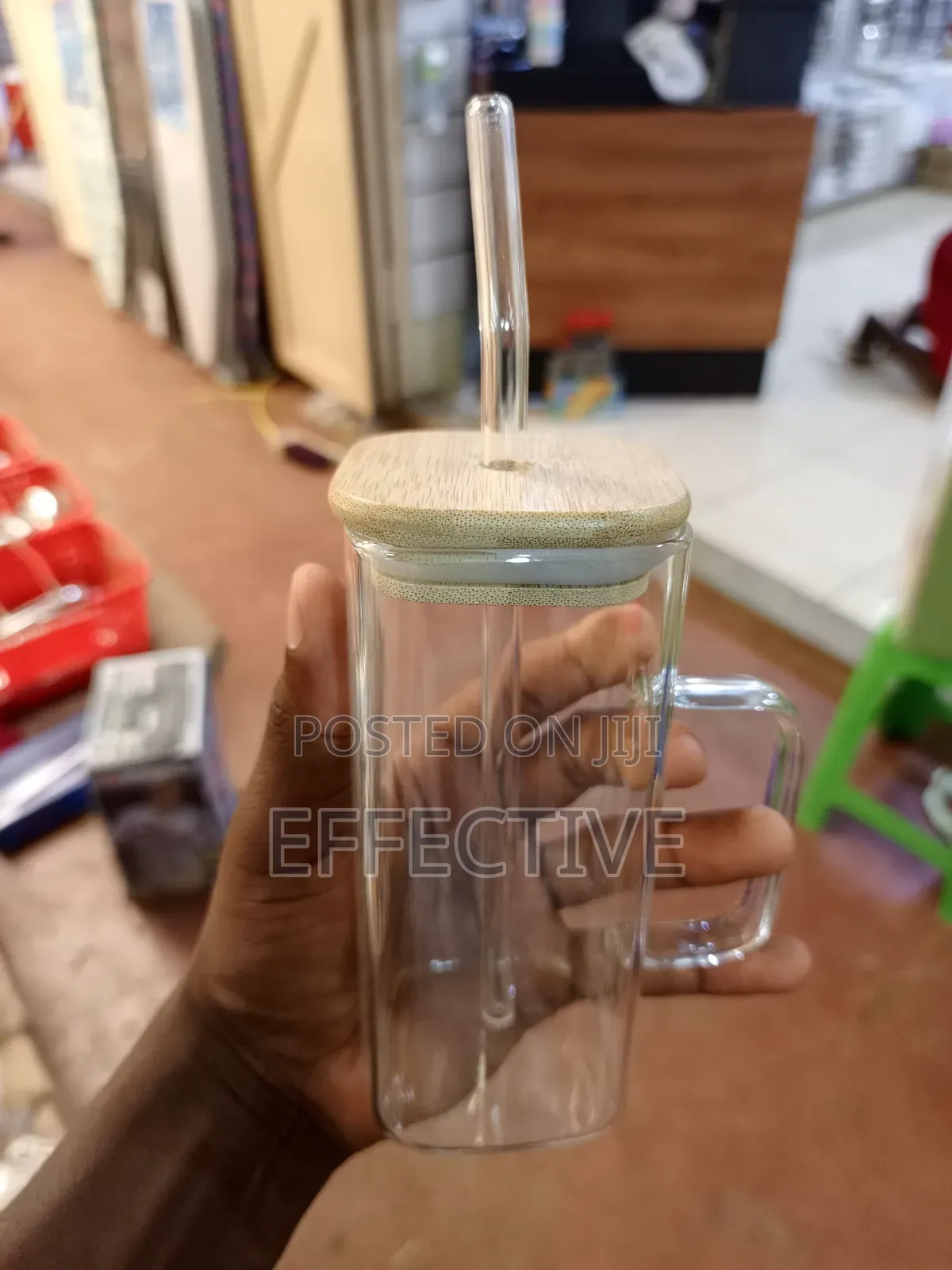 Square Glass Tumbler.