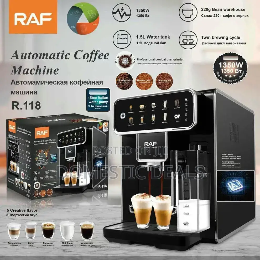 Fully Automatic Espresso Machine 12 Cup Coffee Maker