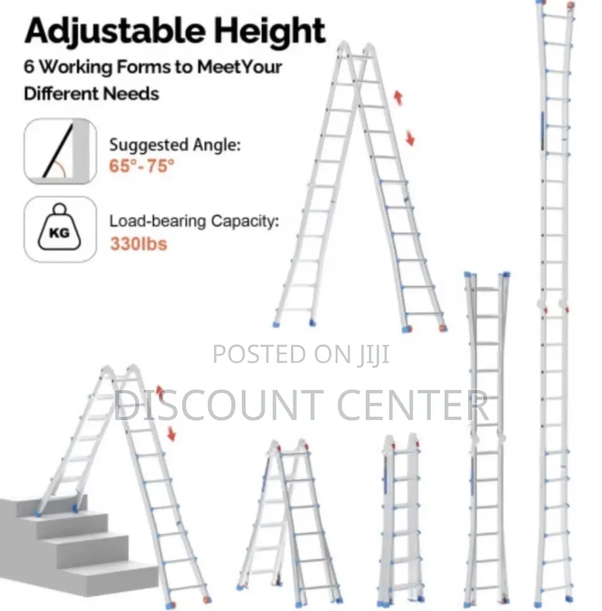 Extension Ladder 14 Steps Foldable