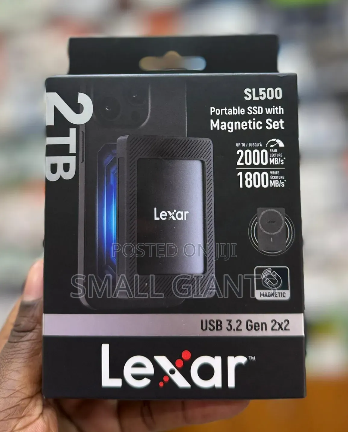 Lexar Sl500 Portable SSD With Magnetic Set