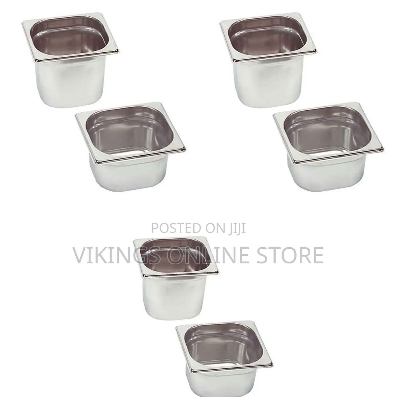 1l 2.2l Gastronorm Container Chafing Water Steam Food Pans- Silver