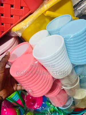 Stripped Plastic Cups Plastic Cups 12pcs