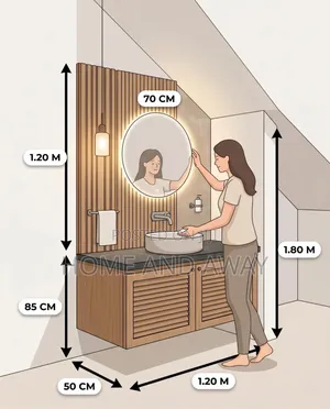 Bathroom Vanity Cabinets Full Set-Up From 1,500,000/- In Any Colour
