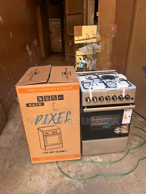 Pixel 50x60 Silver Cooker 3 Gas+1 Electric Auto Ignition Electric Oven