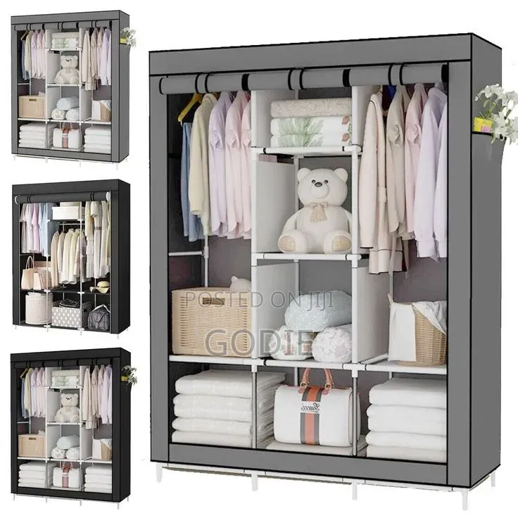 3 Column Portable Fabric Wardrobe Organizer