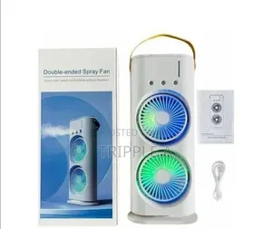 Double Ended Air Conditioner Fan With Mist Spray