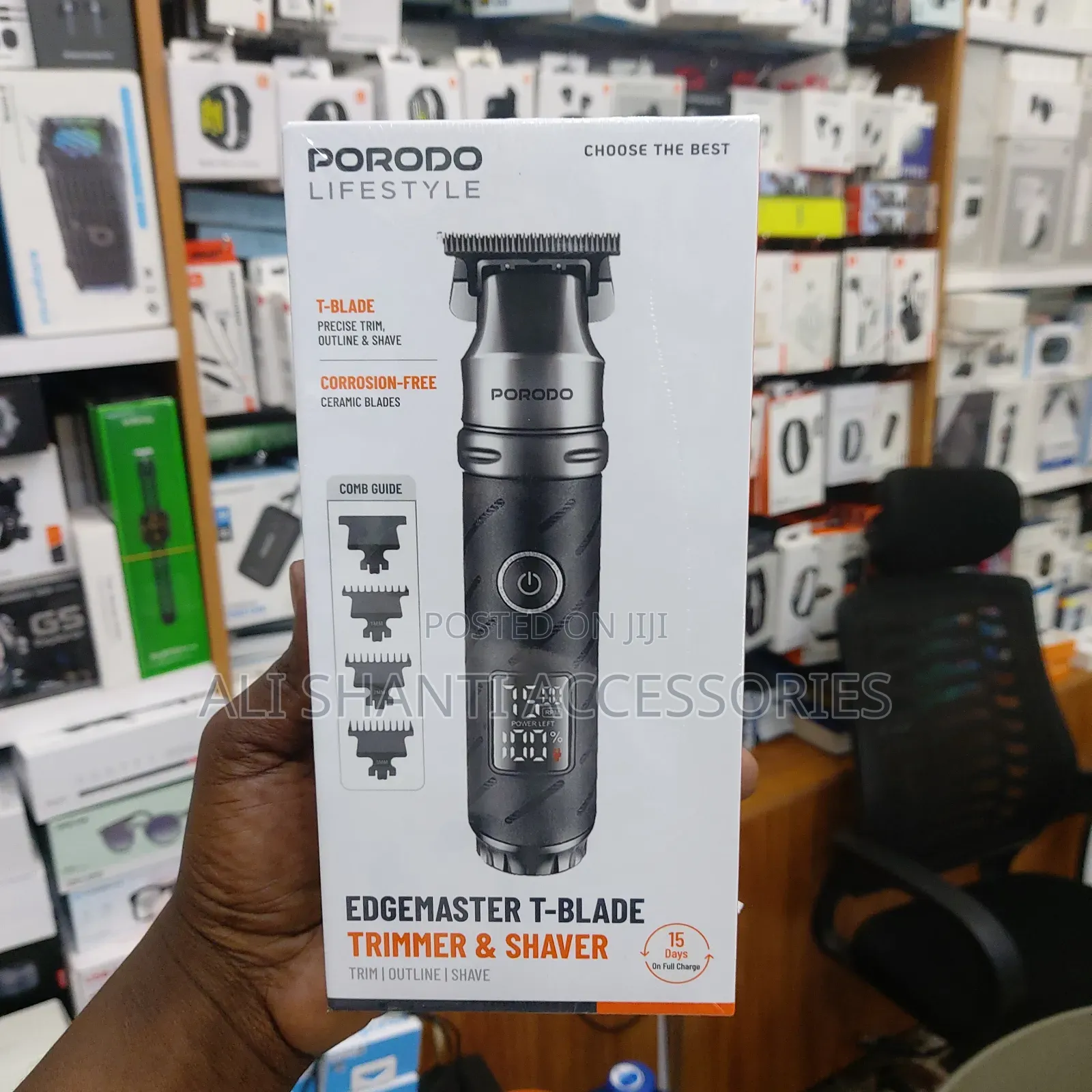 Edge Master T-Blade Shaver and Trimmer Porodo