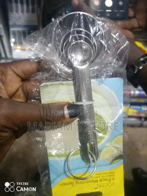 4-Piece Stainless Steel Measuring Spoon Set.