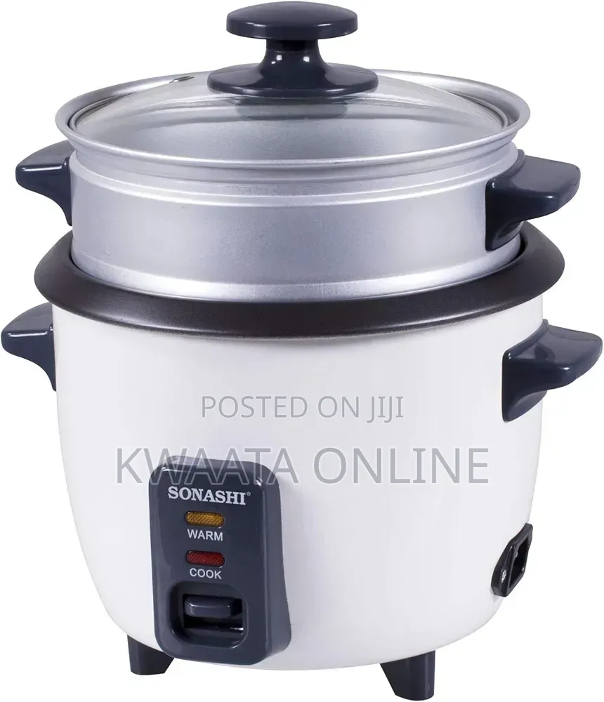 2.8l Rice Cooker With Steamer Sonashi SRC-328 Tempered Glass Non-Stick