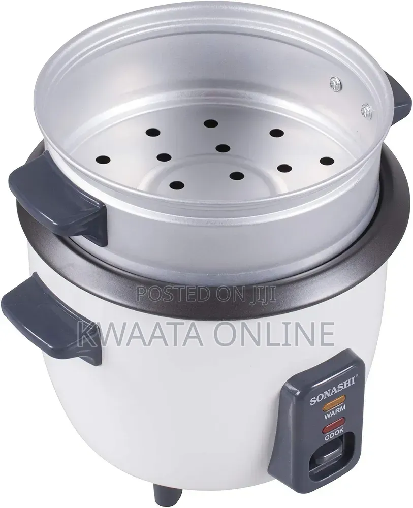 2.8l Rice Cooker With Steamer Sonashi SRC-328 Tempered Glass Non-Stick