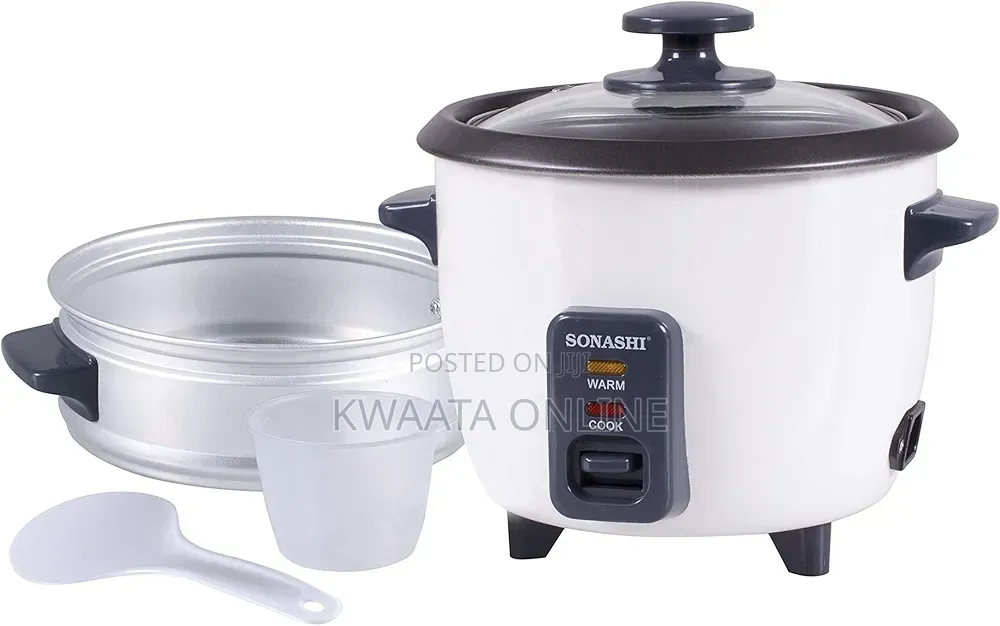 2.8l Rice Cooker With Steamer Sonashi SRC-328 Tempered Glass Non-Stick