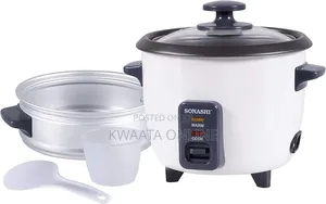 2.8l Rice Cooker With Steamer Sonashi SRC-328 Tempered Glass Non-Stick