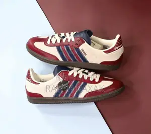 Maroon Colorways of Adidas Samba Sneakers