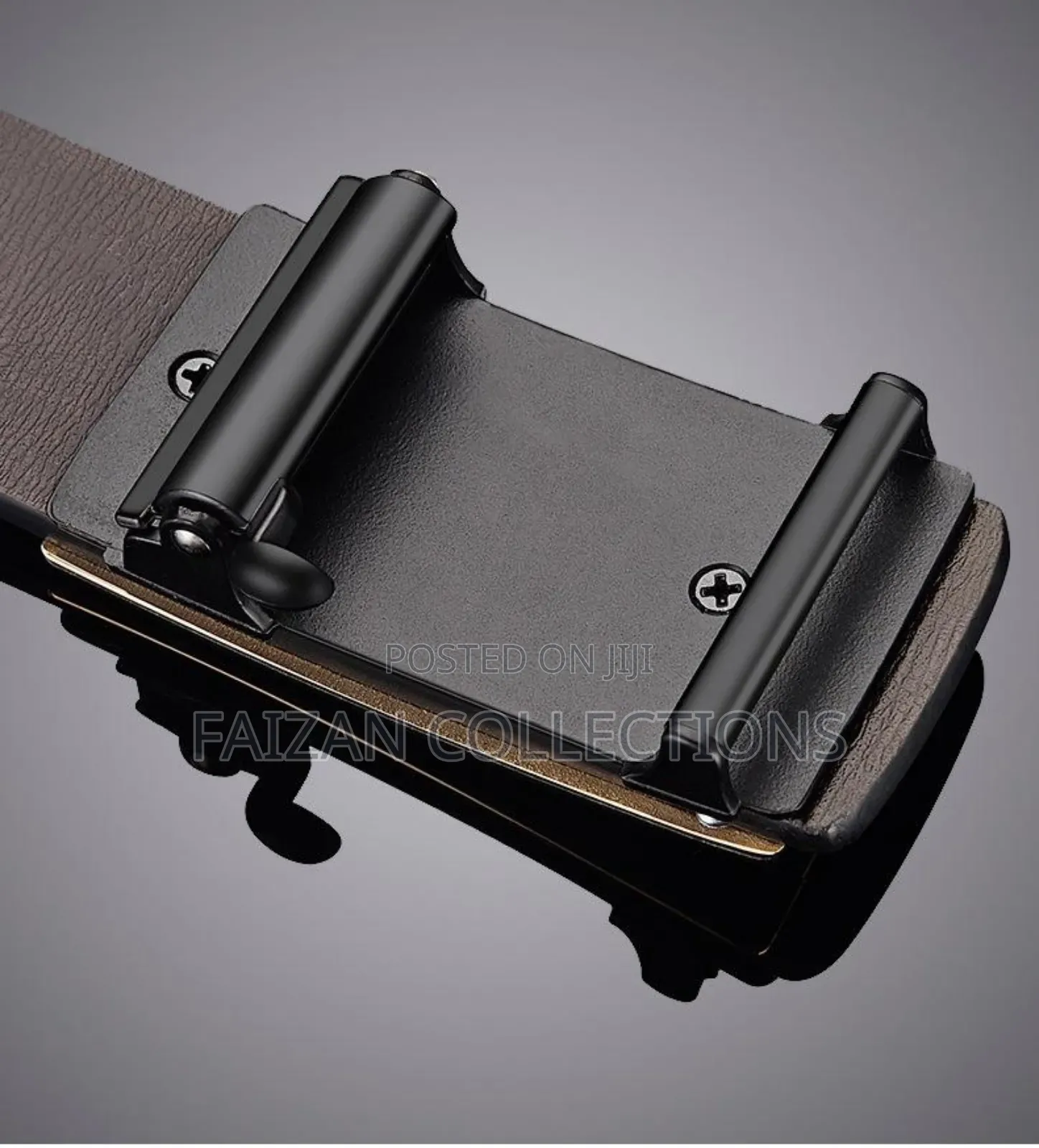 Men's Leather Belt-Black