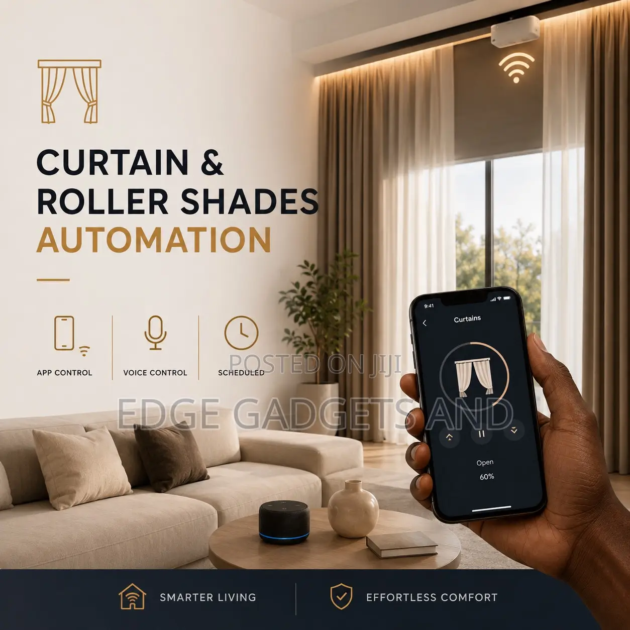 Curtain and Roller Shades Automation Service