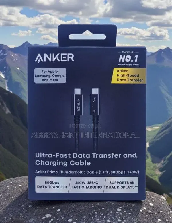 Usb Fast Charge Cable /Anker Prime Thunderbolt 4 Cable