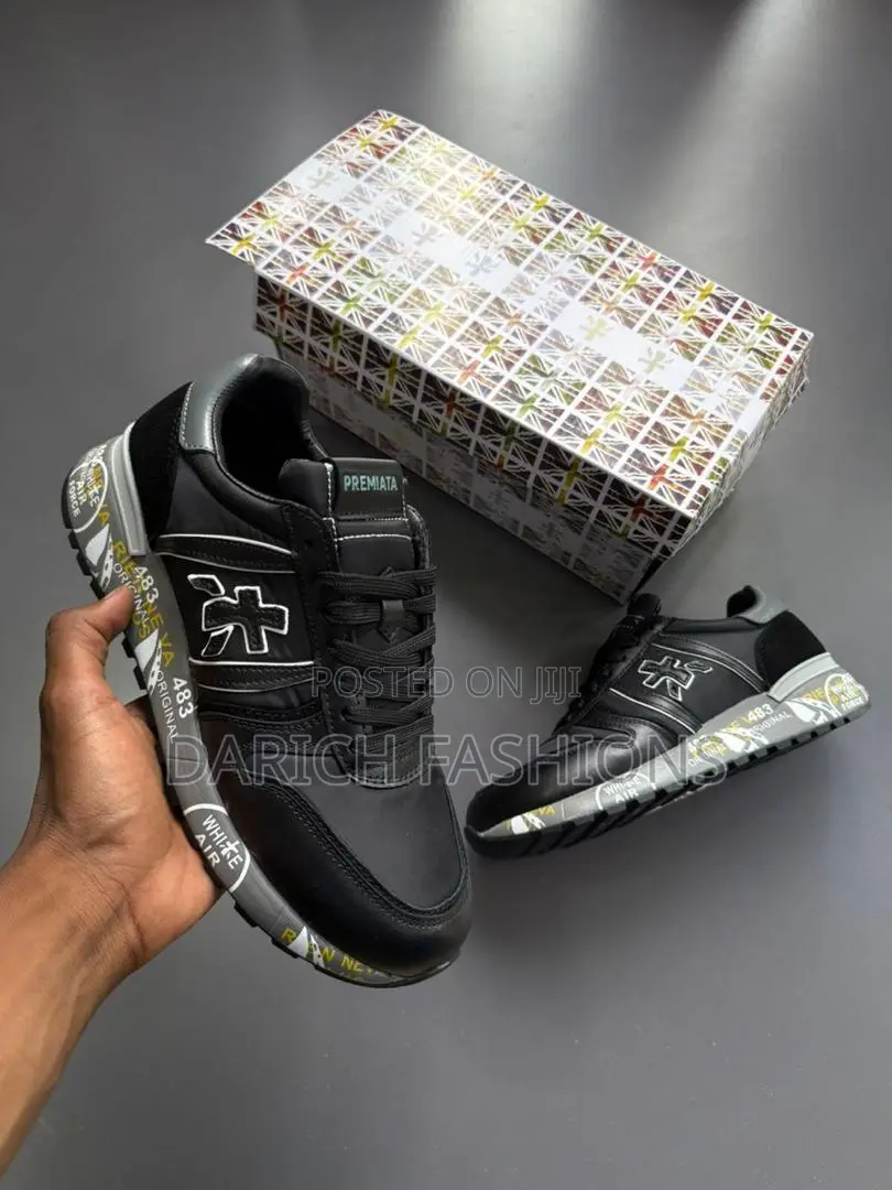 Black Premiata Men Sneakers