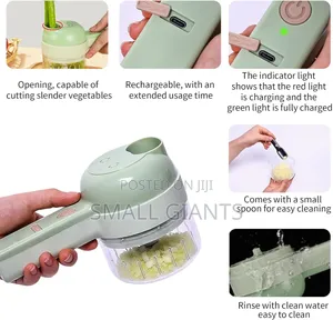 4 in 1 Electric Vegetable Chopper Hand Held