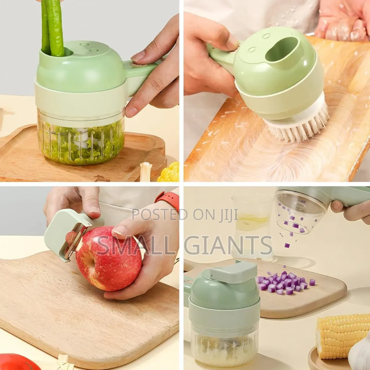 4 in 1 Electric Vegetable Chopper Hand Held