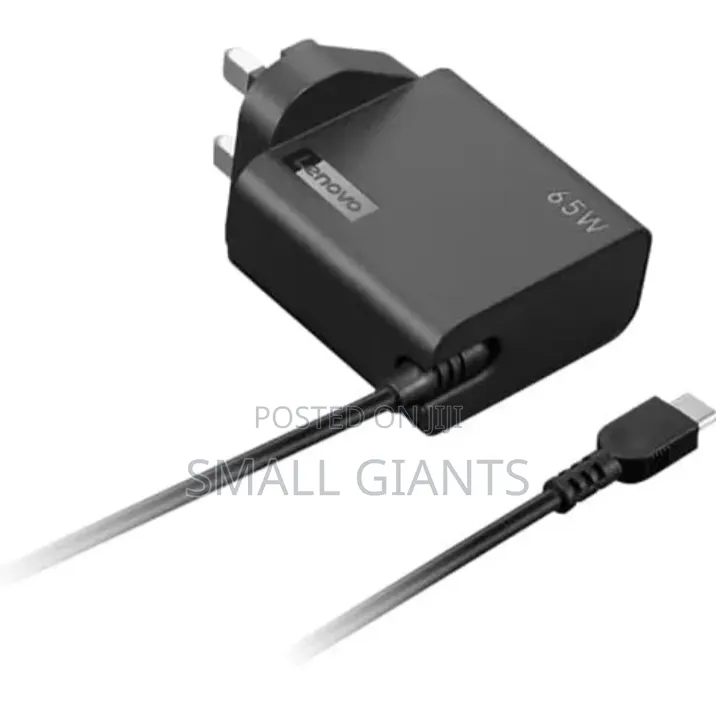 Lenovo 65w Usb-C Wall Adapter With a Uk Plug.