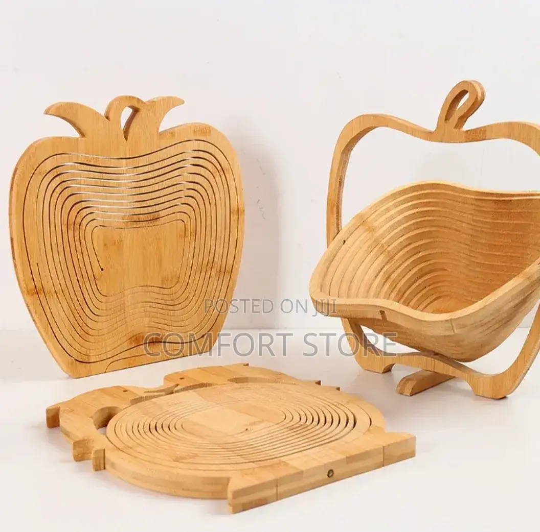 Creative Foldable Bamboo Fruit Basket