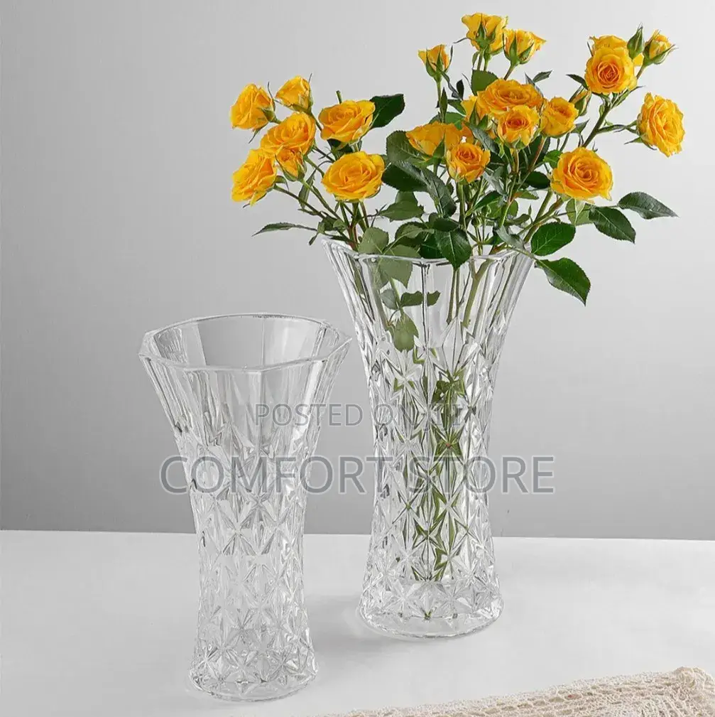 Crystal Flowers Vase