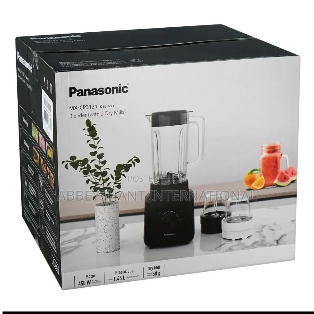 Panasonic Blender 450w Motor 1.45l Plastic Jug