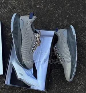 Open Gray Version of Boss TTNM Evo Runn Trainers