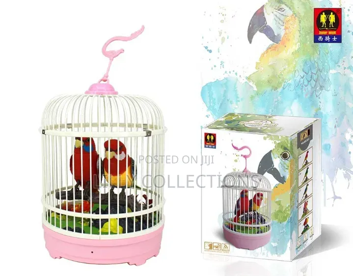 Electric Bird Cage With Two Patriots