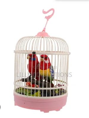 Electric Bird Cage With Two Patriots