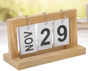 Wooden Crafted Timeless Calendar