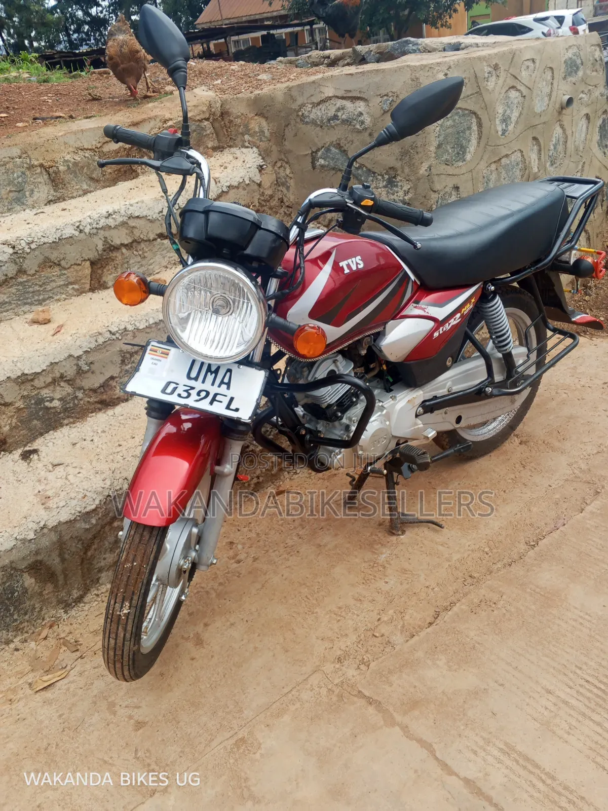 TVS HLX 125 2025 Red