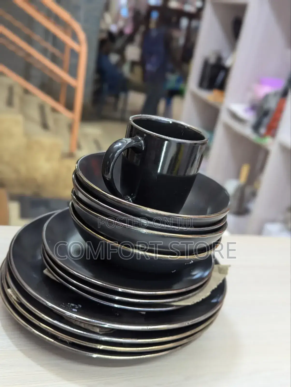 12 Cups, Plates and Sauces for Serving