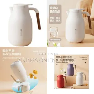 2000ml Thermos Flask Thermal Carafe Tabletop Pot, Thermal Tea Pot