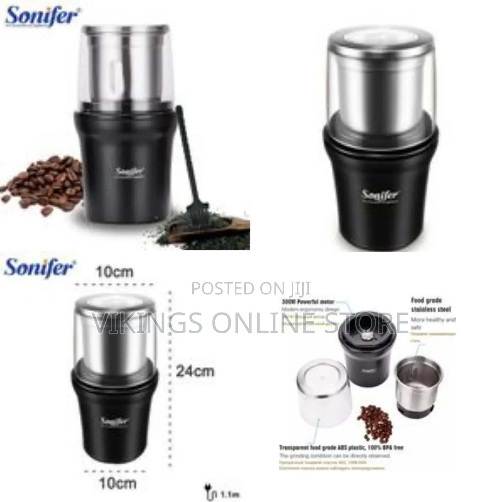 Sonifer Detachable Electric Herbs, Nuts, Coffee Grinder Maker Machine