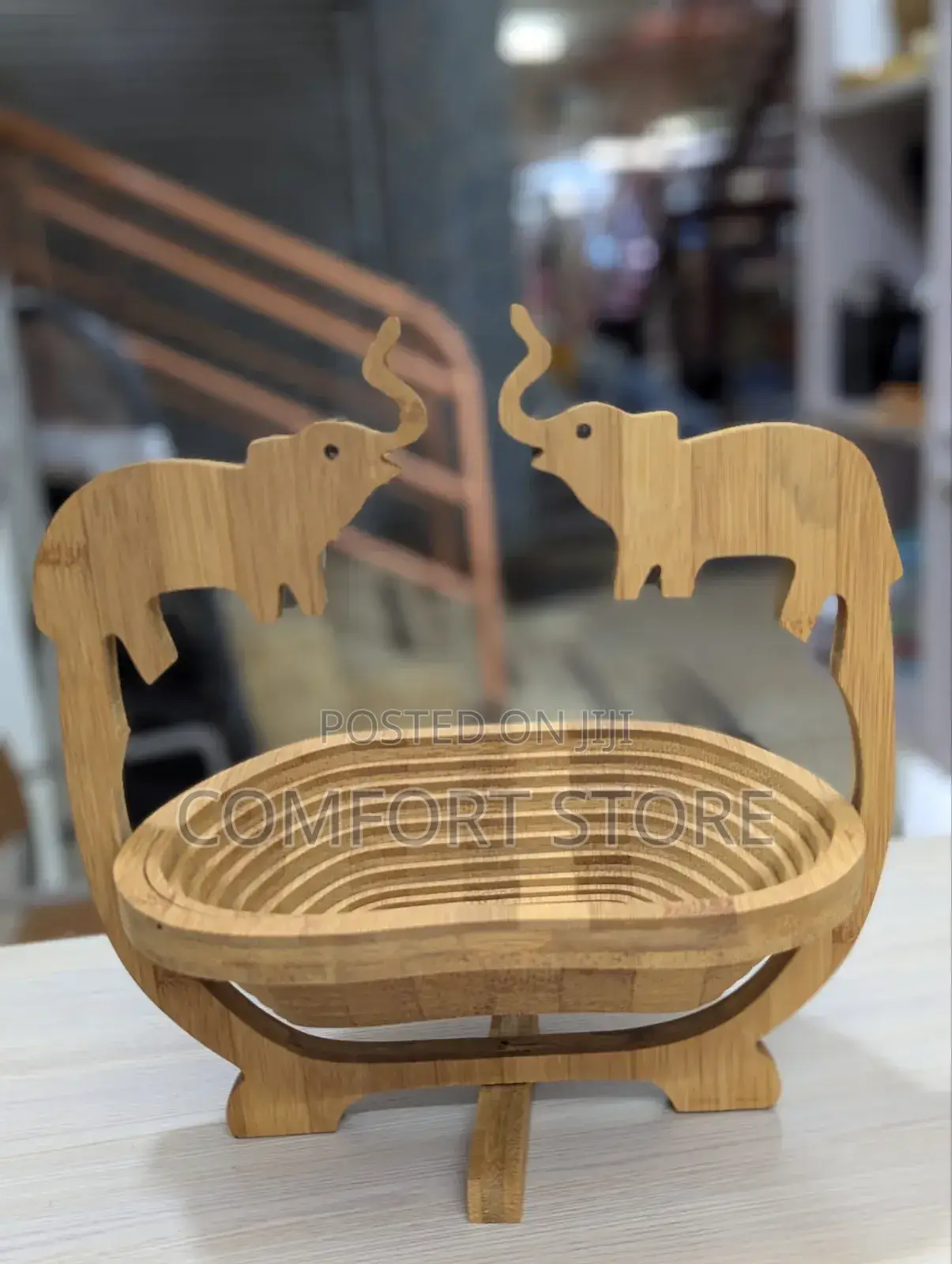 Creative Foldable Bamboo Fruit Basket