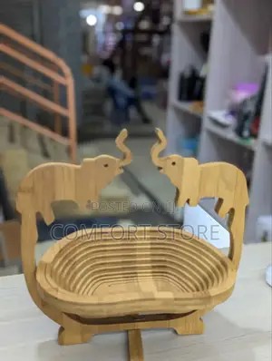Creative Foldable Bamboo Fruit Basket