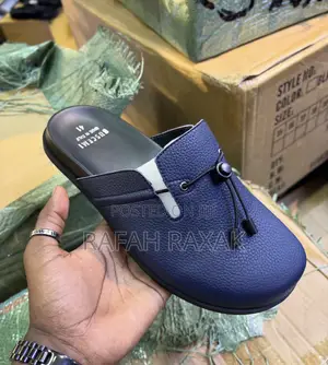 Navy Blue Version of Buscemi Italy Made Sandals