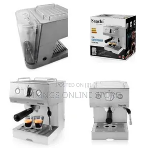 Saachi Espresso Coffee Machine With 15 Bar Automatic Steam Pressure