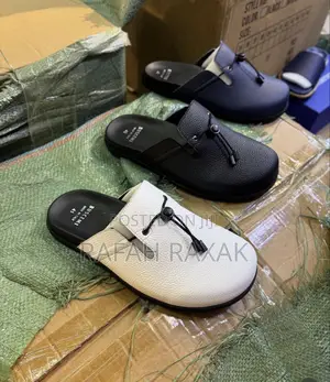 White Version of Buscemi Leather Men’S Sandals