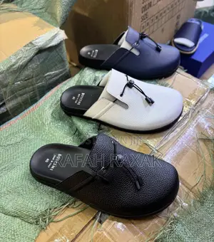 Black Version of Buscemi Leather Men’S Sandals