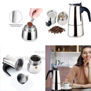 9 Cups Moka Pot Large Capacity Stainless Steel 304 Moka Pot Coffee