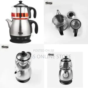 DSP Electric Kettle Coffee, Tea Maker With Filter Teapot- Black