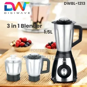 Dw 3 in 1 Stainless Steel Blender , Chopper and Grinder